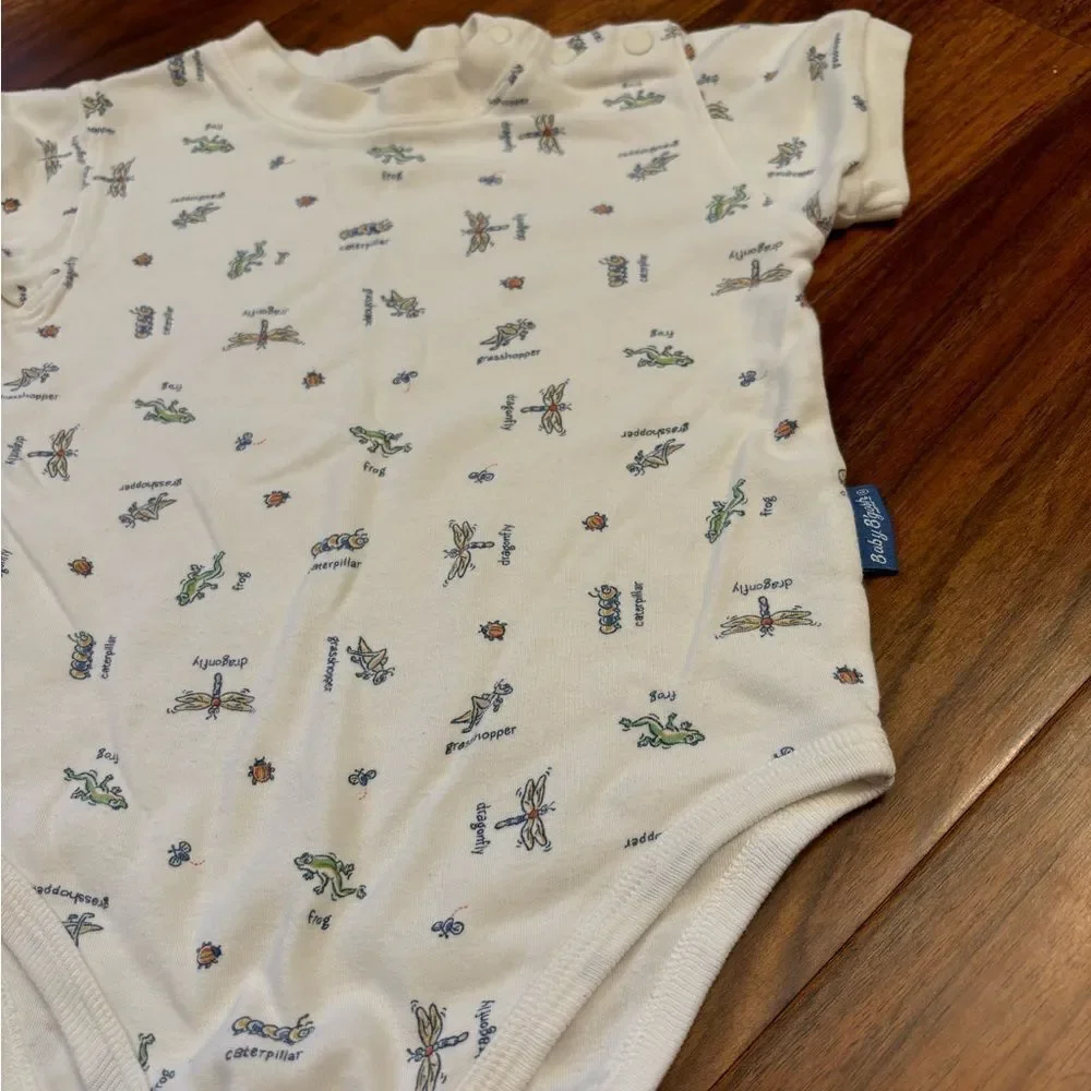 Osh Kosh B’Gosh Baby B’Gosh vintage white bugs short sleeve onesie